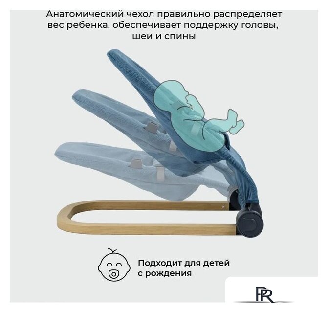 Шезлонг Amarobaby Baby relax AB22-25BR/19 (голубой) - Изображение №14 — Интернет-магазин ПроЗаказ