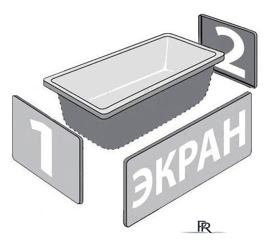 Ванна Triton Дина 170х75 (с ножками и экраном) - Изображение №2 — Интернет-магазин ПроЗаказ