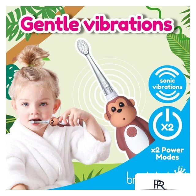 Электрическая зубная щетка Brush-Baby WildOnes Monkey - Изображение №5 — Интернет-магазин ПроЗаказ