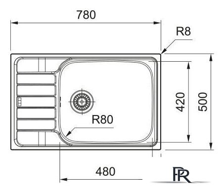 Кухонная мойка Franke Spark SKL 611-78/50 XL 101.0712.229 (нержавеющая сталь) - Изображение №2 — Интернет-магазин ПроЗаказ