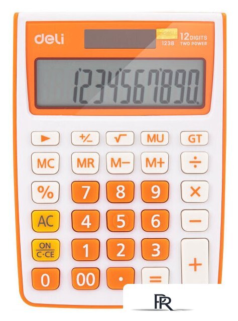 Бухгалтерский калькулятор Deli E1238/OR - Изображение №1 — Интернет-магазин ПроЗаказ
