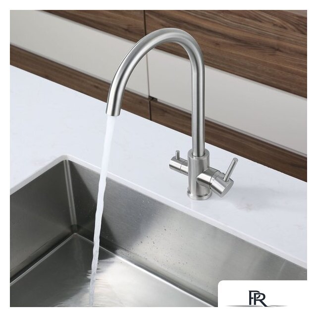 Смеситель GranFest QUARZ GF-Z5420 (нержавеющая сталь) - Изображение №2 — Интернет-магазин ПроЗаказ