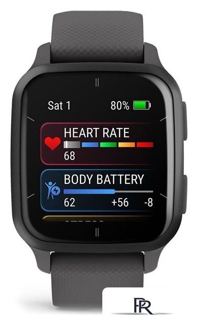 Умные часы Garmin Venu Sq 2 (темно-серый) - Изображение №2 — Интернет-магазин ПроЗаказ
