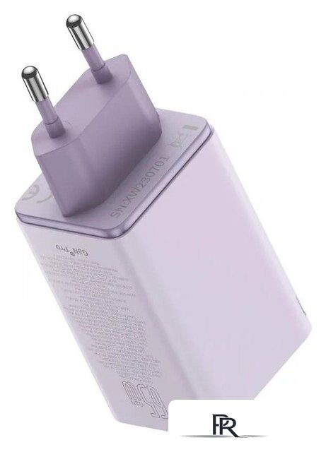 Сетевое зарядное Baseus GaN6 Pro Fast Charger 2C+2U 65W P10162701533-00 (фиолетовый) - Изображение №4 — Интернет-магазин ПроЗаказ
