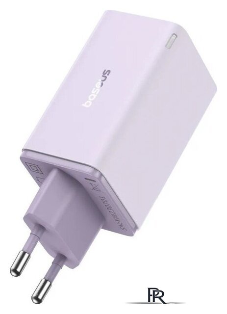 Сетевое зарядное Baseus GaN6 Pro Fast Charger 2C+2U 65W P10162701533-00 (фиолетовый) - Изображение №5 — Интернет-магазин ПроЗаказ
