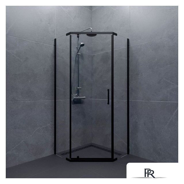 Душевой уголок Triton Дека-Блэк 90x90 (черный, без поддона) - Изображение №2 — Интернет-магазин ПроЗаказ