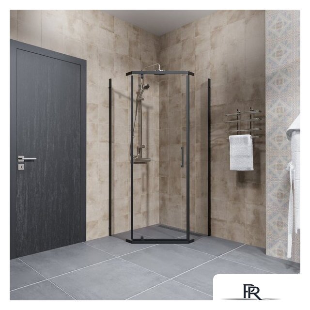 Душевой уголок Triton Дека-Блэк 90x90 (черный, без поддона) - Изображение №4 — Интернет-магазин ПроЗаказ