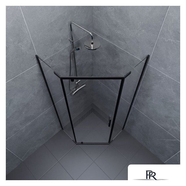 Душевой уголок Triton Дека-Блэк 90x90 (черный, без поддона) - Изображение №3 — Интернет-магазин ПроЗаказ