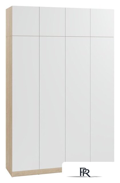 Шкаф распашной Soma Lord Lite 4-х створчатый 160x240 (дуб сонома/белый) - Изображение №1 — Интернет-магазин ПроЗаказ
