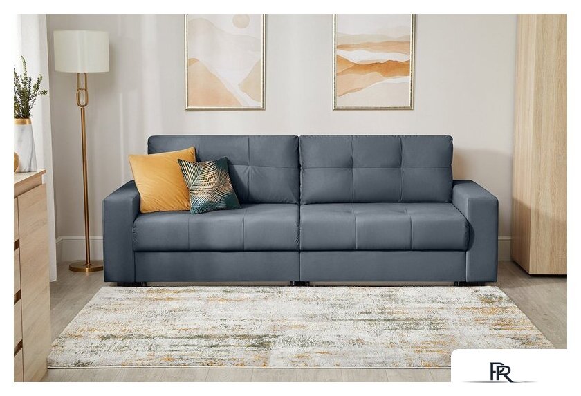 Диван Mio Tesoro Манчестер 292 1.5ек-1.5ек (968 серый) - Изображение №11 — Интернет-магазин ПроЗаказ