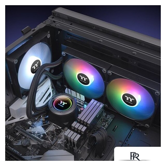 Система жидкостного охлаждения для процессора Thermaltake TH280 V2 ARGB CL-W375-PL14SW-A - Изображение №5 — Интернет-магазин ПроЗаказ