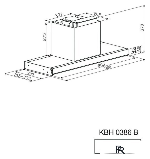 Кухонная вытяжка Kernau KBH 0386 B - Изображение №3 — Интернет-магазин ПроЗаказ