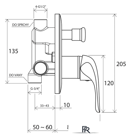 Смеситель без скрытого механизма Ravak Rosa-RS 061.00 [X070014] - Изображение №3 — Интернет-магазин ПроЗаказ