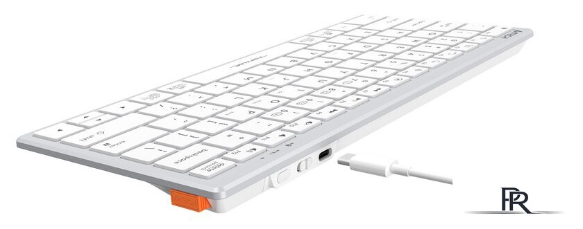 Клавиатура A4Tech Fstyler FBX51C (серебристый/белый) - Изображение №7 — Интернет-магазин ПроЗаказ