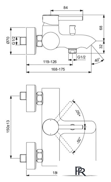 Смеситель Ideal Standard Ceraline BC199AA - Изображение №2 — Интернет-магазин ПроЗаказ