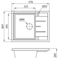 Кухонная мойка БелЭворс Mila L (олово, без сифона) - Превью изображения №2 — Интернет-магазин ПроЗаказ