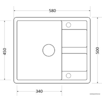 Кухонная мойка ZorG Apollo 58 (серый жемчуг) - Превью изображения №3 — Интернет-магазин ПроЗаказ