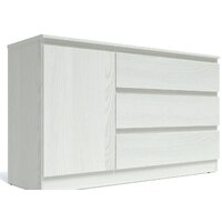 Тумба Евва Турин ТР-1D3S/YA-S (ясень снежный) - Превью изображения №3 — Интернет-магазин ПроЗаказ