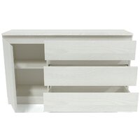 Тумба Евва Турин ТР-1D3S/YA-S (ясень снежный) - Превью изображения №2 — Интернет-магазин ПроЗаказ