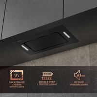 Кухонная вытяжка Weissgauff Intense 600 Touch Black Glass - Превью изображения №3 — Интернет-магазин ПроЗаказ