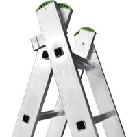 Лестница-стремянка Новая высота NV 222 алюминиевая двухсекционная 2x7 ступеней - Превью изображения №6 — Интернет-магазин ПроЗаказ