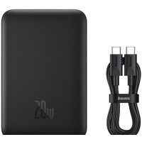 Внешний аккумулятор Baseus Magnetic Mini Air Wireless Fast Charge Power Bank 20W 10000mAh (черный) - Превью изображения №9 — Интернет-магазин ПроЗаказ