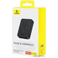 Внешний аккумулятор Baseus Magnetic Mini Air Wireless Fast Charge Power Bank 20W 10000mAh (черный) - Превью изображения №19 — Интернет-магазин ПроЗаказ