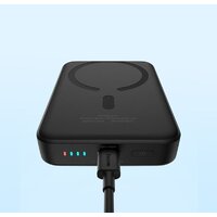 Внешний аккумулятор Baseus Magnetic Mini Air Wireless Fast Charge Power Bank 20W 10000mAh (черный) - Превью изображения №17 — Интернет-магазин ПроЗаказ