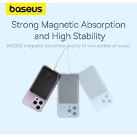Внешний аккумулятор Baseus Magnetic Mini Air Wireless Fast Charge Power Bank 20W 10000mAh (черный) - Превью изображения №14 — Интернет-магазин ПроЗаказ