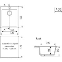 Кухонная мойка Mixline ML-GM14 551908 (графит) - Превью изображения №5 — Интернет-магазин ПроЗаказ