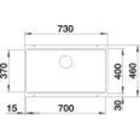 Кухонная мойка Blanco Etagon 700-U Coloured Components 527764 (мягкий белый) - Превью изображения №3 — Интернет-магазин ПроЗаказ