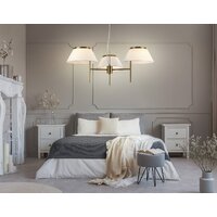 Подвесная люстра Ambrella LH72471/3 BS/WH (латунь/белый) - Превью изображения №7 — Интернет-магазин ПроЗаказ