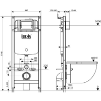 Инсталляция для унитаза IDDIS Profix PRO0000i32 - Превью изображения №4 — Интернет-магазин ПроЗаказ