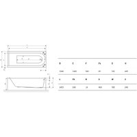 Ванна Excellent Aurum Slim 170x70 (без ножек) - Превью изображения №6 — Интернет-магазин ПроЗаказ