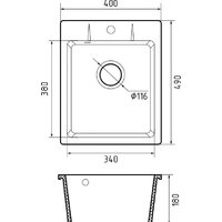 Кухонная мойка GranFest Urban GF-UR-240 (серый) - Превью изображения №3 — Интернет-магазин ПроЗаказ