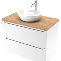 ЗОВ Тумба под умывальник Дион 70 D70LWP0M9003MKV5-HPL38T (туя/белый матовый)