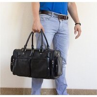 Дорожная сумка Carlo Gattini Classico Bufaloro 4012-01 (черный) - Превью изображения №5 — Интернет-магазин ПроЗаказ