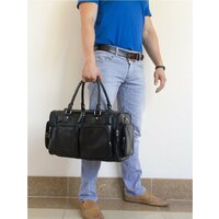 Дорожная сумка Carlo Gattini Classico Bufaloro 4012-01 (черный) - Превью изображения №8 — Интернет-магазин ПроЗаказ