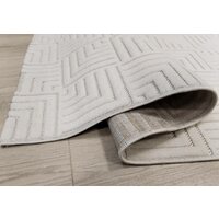 Ковер для жилой комнаты Radjab Carpet Сканди Сизаль Прямоугольник 10658A 12284RK (3x4, Krem/Krem) - Превью изображения №4 — Интернет-магазин ПроЗаказ