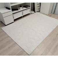Ковер для жилой комнаты Radjab Carpet Сканди Сизаль Прямоугольник 10658A 12284RK (3x4, Krem/Krem) - Превью изображения №2 — Интернет-магазин ПроЗаказ