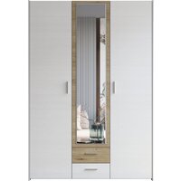 Шкаф распашной Евва Венеция ВН-3D1Z2S (бодега белый/гикори кингстон) - Превью изображения №2 — Интернет-магазин ПроЗаказ