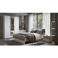 Шкаф распашной Евва Венеция ВН-3D1Z2S (бодега белый/гикори кингстон) - Превью изображения №4 — Интернет-магазин ПроЗаказ