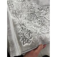 Ковер для жилой комнаты Radjab Carpet Афина Прямоугольник 9017A 12896RK (1.6x3, Grey/Cream) - Превью изображения №7 — Интернет-магазин ПроЗаказ