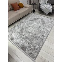 Ковер для жилой комнаты Radjab Carpet Афина Прямоугольник 9017A 12896RK (1.6x3, Grey/Cream) - Превью изображения №2 — Интернет-магазин ПроЗаказ
