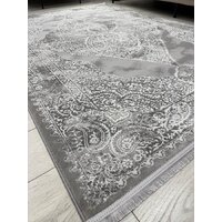 Ковер для жилой комнаты Radjab Carpet Афина Прямоугольник 9017A 12896RK (1.6x3, Grey/Cream) - Превью изображения №6 — Интернет-магазин ПроЗаказ