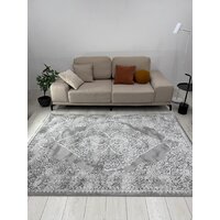 Ковер для жилой комнаты Radjab Carpet Афина Прямоугольник 9017A 12896RK (1.6x3, Grey/Cream) - Превью изображения №5 — Интернет-магазин ПроЗаказ