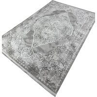 Radjab Carpet Афина Прямоугольник 9017A 12896RK (1.6x3, Grey/Cream)