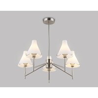 Подвесная люстра Ambrella light LH57123/5 SN/FR (никель/белый матовый) - Превью изображения №3 — Интернет-магазин ПроЗаказ