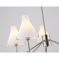 Подвесная люстра Ambrella light LH57123/5 SN/FR (никель/белый матовый) - Превью изображения №5 — Интернет-магазин ПроЗаказ