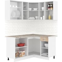 Готовая кухня Кортекс-мебель Корнелия Лира 1.5x1.3 (дуб сонома/марсель) - Превью изображения №2 — Интернет-магазин ПроЗаказ